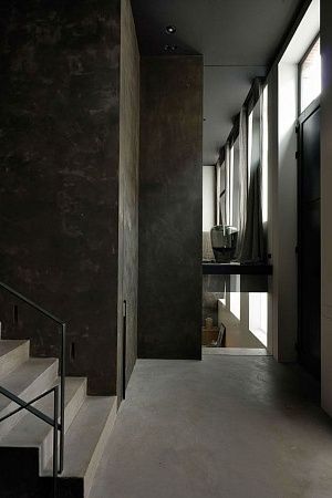 Отделка лестниц микроцементом - пример выполнения