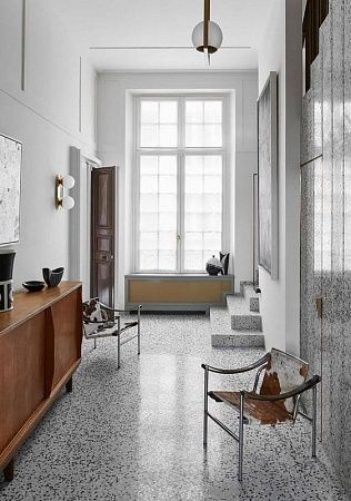 Полимерный наливной полиуретановый пол для частного дома - пример выполнения