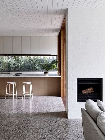 Полимерный наливной пол для кухни - пример выполнения